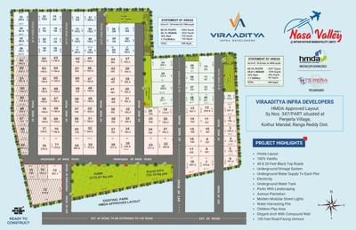 Image of 275 Sq.ft Residential Plot / Land for sale in Nasa Valley, Kothur, Hyderabad for Rs. 4600000