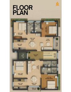 Image of 1175 Sq.ft 2 BHK Apartment / Flat for sale in Vinayak Residency, Khandagiri, Bhubaneswar for Rs. 7500000