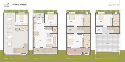 Image of 3100 Sq.ft 5 BHK Independent House for sale in Rosewood Bungalows, New Althan, Surat for Rs. 14500000