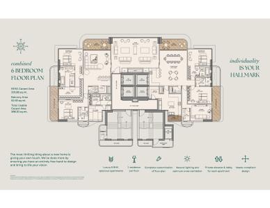 Image of 2100 Sq.ft 4 BHK Apartment / Flat for sale in NVK Palmera Residences, Bandra West, Mumbai for Rs. 160000000