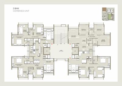 Image of 1425 Sq.ft 3 BHK Apartment / Flat for sale in Vishwanath Maher Homes 2, Shela, Ahmedabad for Rs. 8000000