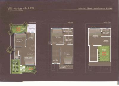 Image of 2150 Sq.ft 4.5 BHK Villa for sale in Shashwat Parkshire, Ratanpur, Vadodara for Rs. 8000000