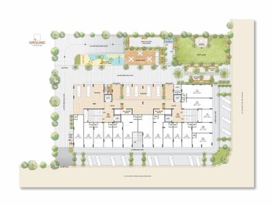 Image of 800 Sq.ft 2 BHK Apartment / Flat for sale in Ashwamegh Signature, Sargasan, Gandhinagar for Rs. 5800000