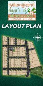 Image of 1100 Sq.ft Residential Plot / Land for sale in Nammazhvar Thottam Phase 2, Thaiyur, Chennai for Rs. 5500000