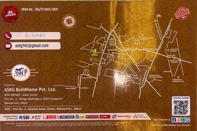 Image of 1204 Sq.ft 3 BHK Apartment / Flat for sale in ASKG Green, Mohanpura, Jaipur for Rs. 6000000