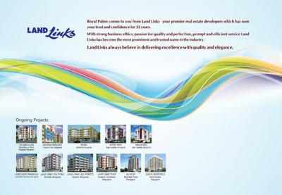Image of 1220 Sq.ft 2 BHK Apartment / Flat for sale in Land Royal Palm, Kodailbail, Mangalore for Rs. 8500000