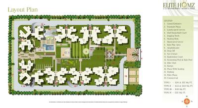 Image of 1317 Sq.ft 2.5 BHK Apartment / Flat for sale in Golfgreen Elite Homz, Sector 77, Noida for Rs. 17500000