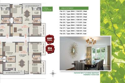 Image of 1118 Sq.ft 2 BHK Apartment / Flat for sale in JC Heights, Doddabommasandra, Bengaluru for Rs. 8200000