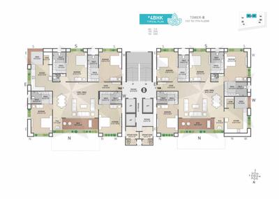 Image of 4300 Sq.ft 4 BHK Apartment / Flat for sale in Atlanta Eliza, Vesu, Surat for Rs. 32700000