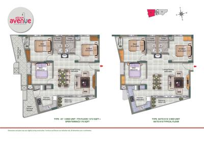 Image of 1000 Sq.ft 2 BHK Apartment / Flat for sale in Asian Avenue, Panampilly Nagar, Kochi for Rs. 10300000