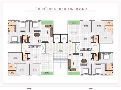Image of 1890 Sq.ft 3 BHK Apartment / Flat for sale in Ved Vedant Antilia, Vastral, Ahmedabad for Rs. 7000000