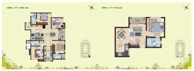 Image of 1423 Sq.ft 2 BHK Apartment / Flat for sale in Casagrand Aldea, Karapakkam, Chennai for Rs. 12500000