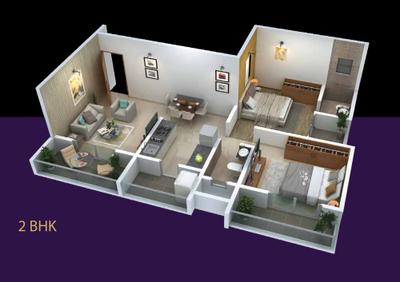 Image of 750 Sq.ft 1 BHK Apartment / Flat for sale in Badhekar Mrudugandha, Kothrud, Pune for Rs. 8500000