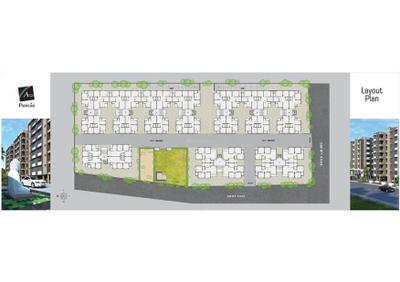 Image of 1125 Sq.ft 3 BHK Apartment / Flat for sale in Shyam Akash Parisar, Chanakyapuri, Ahmedabad for Rs. 7300000