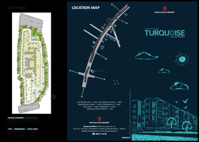 Image of 670 Sq.ft 2 BHK Apartment / Flat for sale in Mahaveer Turquoise, Basapura, Bengaluru for Rs. 6800000