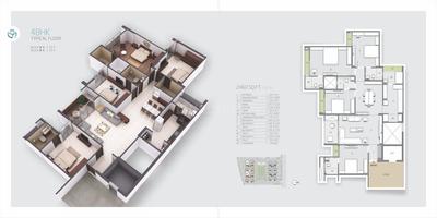 Image of 2460 Sq.ft 4 BHK Apartment / Flat for sale in Orchid Heights, Shela, Ahmedabad for Rs. 14700000