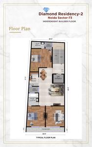 Image of 1750 Sq.ft 4 BHK Apartment / Flat for sale in Evermark Diamond Residency 2 by Evermark Realtors, Sector 73, Noida for Rs. 8750000