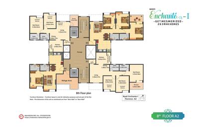 Image of 1050 Sq.ft 2 BHK Apartment / Flat for sale in Nyati Enchante II, Wadgaon Sheri, Pune for Rs. 9800000