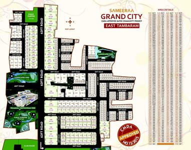 Image of 800 Sq.ft Residential Plot / Land for sale in Vishwak Sameeraa Grand City, Vengambakkam, Chennai for Rs. 4000000