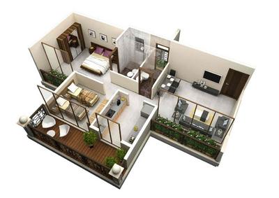 Image of 1120 Sq.ft 2 BHK Apartment / Flat for sale in Pratik Gardens, Kamothe, Navi Mumbai for Rs. 14800000