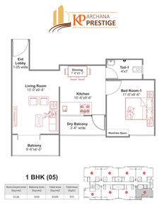 Image of 800 Sq.ft 2 BHK Apartment / Flat for sale in Kanifnath Archana Prestige, Mohammed Wadi, Pune for Rs. 6000000
