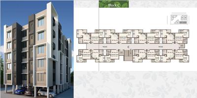 Image of 990 Sq.ft 2 BHK Apartment / Flat for sale in Sangani Residency, Narolgam, Ahmedabad for Rs. 2650000