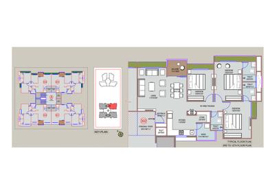 Image of 1440 Sq.ft 2 BHK Apartment / Flat for sale in Alpesh Shlok Elanza, Gota, Ahmedabad for Rs. 7600000