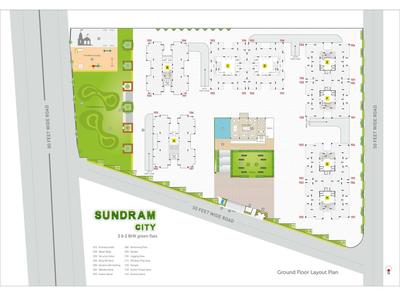 Image of 750 Sq.ft 2 BHK Apartment / Flat for sale in Aadesh Sundaram City Phase 3, Madhapar, Rajkot for Rs. 3200000