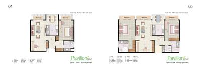 Image of 1749 Sq.ft 3 BHK Apartment / Flat for sale in Jaypee The Pavilion Court, Sector 128, Noida for Rs. 21500000