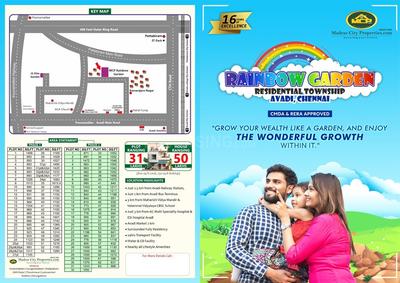 Image of 1017 Sq.ft Residential Plot / Land for sale in Madras Rainbow Garden, Avadi, Chennai for Rs. 3762900