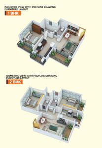 Image of 650 Sq.ft 1 BHK Apartment / Flat for sale in Shivom Lakeside, Dombivli East, Thane for Rs. 2700000