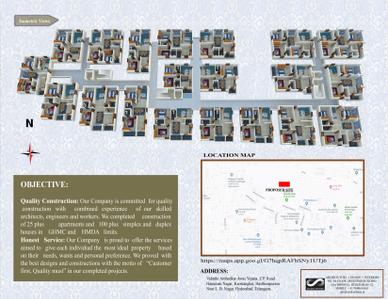 Image of 1150 Sq.ft 2 BHK Apartment / Flat for sale in Golden Sathya Devaki Residency, LB Nagar, Hyderabad for Rs. 9550000