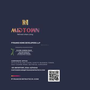 Image of 604 Sq.ft 2 BHK Apartment / Flat for sale in Pyramid Midtown, Sector 59, Gurgaon for Rs. 9300000