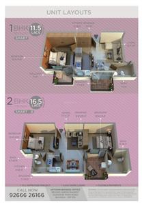 Image of 622 Sq.ft 2 BHK Apartment / Flat for sale in Shubhashray Uptown, Tapukara, Bhiwadi for Rs. 2000000