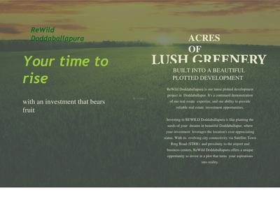 Image of 5000 Sq.ft Residential Plot / Land for sale in Rewild Doddaballapura, Doddaballapura, Bengaluru for Rs. 20000000