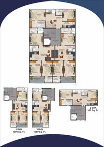 Image of 1050 Sq.ft 2 BHK Apartment / Flat for sale in JMK Sholin Homes 1, Sector 73, Noida for Rs. 4700000