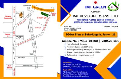 Image of 107 Sq.ft Residential Plot / Land for sale in IMT Green, Sector 29, Bahadurgarh for Rs. 4500000