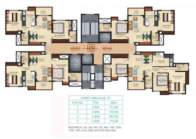 Image of 600 Sq.ft 1 BHK Apartment / Flat for sale in Puraniks Hometown 1, Kasarvadavali, Thane for Rs. 5000000