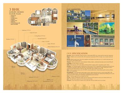 Image of 1230 Sq.ft 3 BHK Duplex for sale in Sivanta Jhansi Homes, Lahargird, Jhansi for Rs. 7000000