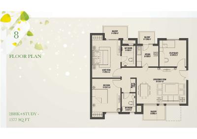 Image of 1600 Sq.ft 3 BHK Apartment / Flat for sale in Umang Monsoon Breeze, Sector 76, Gurgaon for Rs. 18000000