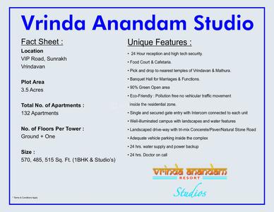 Image of 515 Sq.ft 1 RK Builder Floor for sale in Vrinda Anandam, Bankebihari Colony, Vrindavan for Rs. 4500000