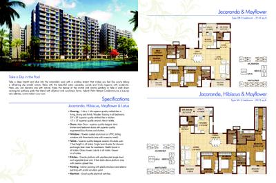 Image of 2215 Sq.ft 3 BHK Apartment / Flat for sale in Adarsh Palm Retreat Tower 1, Bellandur, Bengaluru for Rs. 56500000