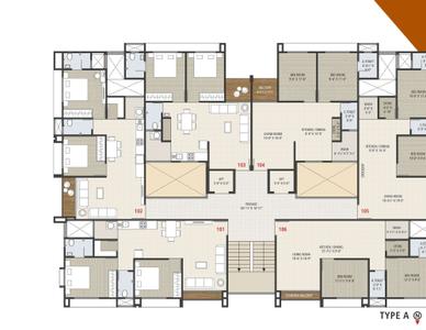 Image of 830 Sq.ft 1 BHK Apartment / Flat for sale in Nova Galaxy, Palanpur, Surat for Rs. 3500000