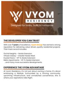 Image of 1100 Sq.ft 2 BHK Apartment / Flat for sale in Vyom Residency, Noida Extension, Greater Noida for Rs. 4698000