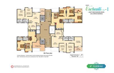 Image of 1200 Sq.ft 3 BHK Apartment / Flat for sale in Nyati Enchante, Wadgaon Sheri, Pune for Rs. 16000000