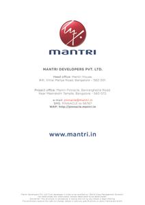Mantri Pinnacle Brochure 13