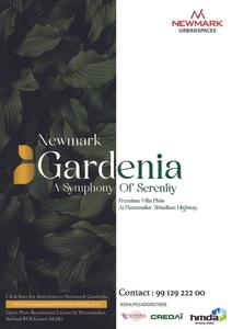 Image of 300 Sq.ft Residential Plot / Land for sale in Newmark Gardenia, Thummaloor, Hyderabad for Rs. 9000000