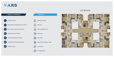Image of 993 Sq.ft 2 BHK Apartment / Flat for sale in Vikas V Axis, Wagholi, Pune for Rs. 6500000
