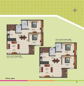 Image of 1292 Sq.ft 2 BHK Apartment / Flat for sale in Saravana Tranquil Heights, Vidyaranyapura, Bengaluru for Rs. 7200000