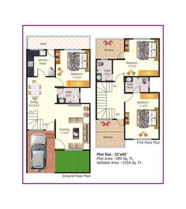 Image of 720 Sq.ft 2 BHK Independent House for sale in Shree Ganesh Lotus park, Mandideep, Bhopal for Rs. 1750000
